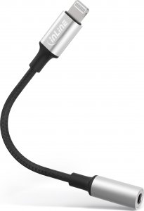 Adapter USB InLine Lightning - Jack 3.5mm Srebrny  (31440) 1