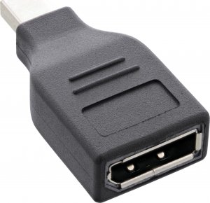 Adapter AV InLine DisplayPort Mini - DisplayPort czarny (17196B) 1