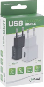 InLine InLine® USB Power Adapter Single, 100-240V to 5V/1.2A black 2