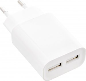InLine InLine® USB Power Adapter DUO, 2-Port 100-240VAC to 5V / 2.1A white 1