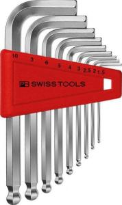PB Swiss Tools Zestaw kluczy trzpieniowych L, IMBUS 1,5-10mm z kulką, 9-cz. PB Swiss Tools 1