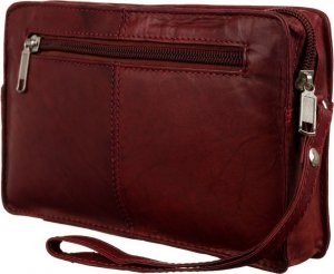 Skórzana saszetka męska z paskiem na nadgarstek 7