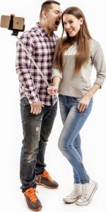 Selfie stick MadMan MadMan Selfie tyč DELUXE BT 100 cm růžová (monopod) 9