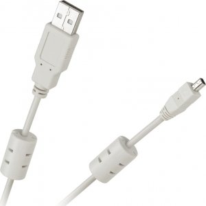 Kabel USB Cabletech USB-A - miniUSB 1.5 m Biały (KPO2856-1.5L) 1