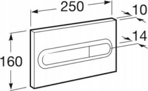 Przycisk spłukujący A890195001 PRZYCISK PL1 PODW?JNY CHROM// DLP.RO.PRZYCISK-PL1-CHROM 2