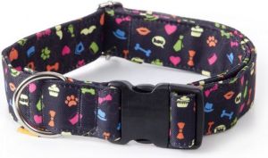 Dingo Obroża regulowana America-Alabama 4,0 x 75 cm (40-67 cm) piktogramy 3