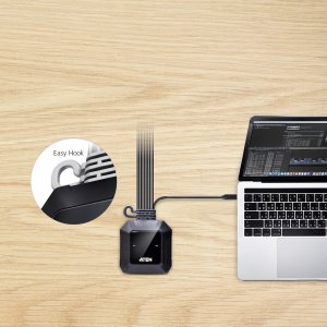 Przełącznik Aten ATEN CS52DP 2-Port USB-C DisplayPort Hybrid Cable KVM Switch 5