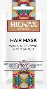 L'BIOTICA_Biovax Botanic Hair Mask maska do włosów intensywnie regenerująca z octem jabłkowym 20ml 1