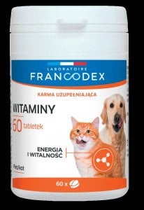 Francodex FRANCODEX PL Witaminy dla psów i kotów 60 tabletek 1