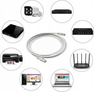 Lexton Kabel komputerowy sieciowy 1:1 8p8c (patchcord), 0,5m. 5