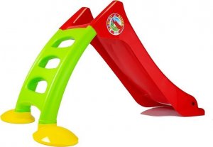 Dorex Zjeżdżalnia Ogrodowa z Drabinką dla Dzieci 424 zielono-czerwona 3