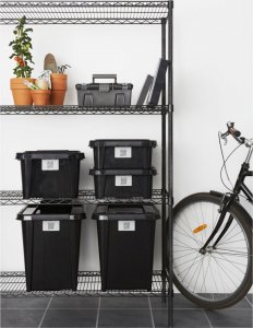 Plast Team Pojemnik z pokrywą PlastTeam ProBox Recycle QR 14L czarny 4