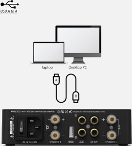 SMSL SMSL A100 -Wzmacniacz Głośnikowy Bluetooth 7