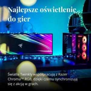 Twinkly Inteligentna ozdoba świetlna Festoon 20 LED RGB 10 m 12