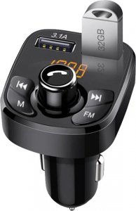 Transmiter FM Strado Transmiter samochodowy Bluetooth FM 2xUSB Kebidu A5 uniwersalny 1