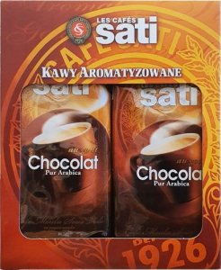 Kawa mielona Sati zestaw 2x250g kawa czekoladowa mielona 1
