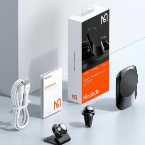 Mcdodo Mcdodo Uchwyt samochodowy z ładowarką MagSafe do iPhone 12 13 biały 13