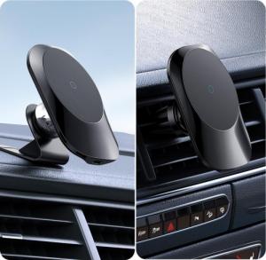 Mcdodo Mcdodo Uchwyt samochodowy z ładowarką MagSafe do iPhone 12 13 biały 8