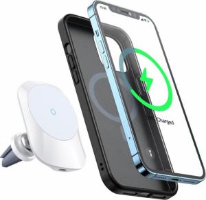 Mcdodo Mcdodo Uchwyt samochodowy z ładowarką MagSafe do iPhone 12 13 biały 10