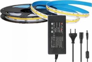 V-TAC Zestaw LED V-TAC Taśma 280LED/m COB 24V 10W/m Zasilacz 24V 60W (2653+3264) 4000K 800lm 1