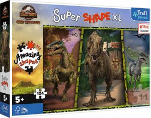Trefl Puzzle 104 elementy Super Shapes XL Jurassic World 1