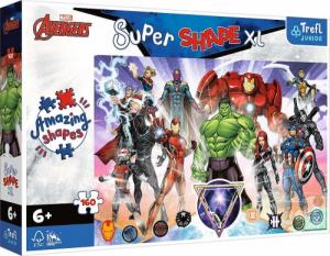 Trefl Puzzle 160 elementów Super Shapes XL Odwaga Avengers 1