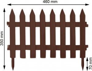Prosperplast Płotek ogrodowy Garden Classic 3,2m brązowy 2