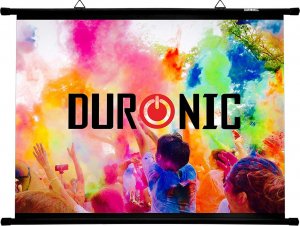 Ekran do projektora Duronic Duronic BPS50 4:3 Ekran projekcyjny tło projektora | sala konferencyjna | kino domowe | mata projekcyjna 1