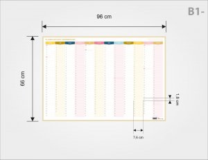 PremiumAd PLANER ROCZNY SUCHOŚCIERALNY PASTELOVE 2