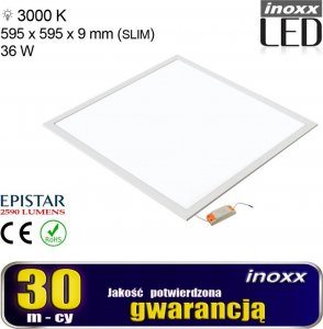 Nvox Panel led 60x60 36w lampa sufitowa kaseton 3000k ciepły 1