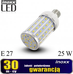 Nvox Żarówka e27 led corn 25w metalowa 6000k zimna 1