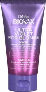 BIOVAX BIOVAX Regenerująca maseczka tonująca do włosów blond i siwych 150 ml 1