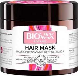 BIOVAX BIOVAX Botanic Maska intensywnie regenerująca Malina Moroszka i Baicapil 250ml 1