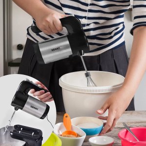 Mikser Duronic Duronic SM3 Mikser ręczny lub stojący z misą 2 w 1 | robot kuchenny | łatwy w przechowywaniu | z funkcją turbo i stojakiem do przechowywania | misa 4L | 300W | blokada 3