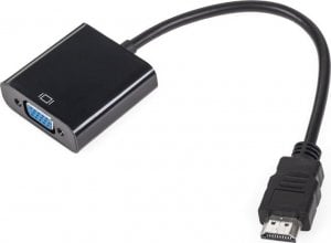 Adapter AV LP HDMI - D-Sub (VGA) czarny 1