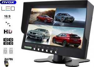 Nvox Monitor samochodowy lcd 7cali hd cofania i monitoringu z obsługą do 4 kamer 1