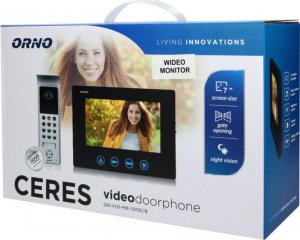Orno Wideo monitor bezsłuchawkowy, kolorowy, LCD 7", do zestawu z serii CERES, otwieranie bramy, czarny 3