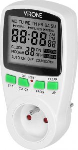 Orno Elektroniczny programator czasowy DT-1 z wyświetlaczem LCD 2
