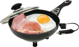 AMiO Patelnia elektryczna do samochodu 20cm x 4cm 250w 24v 4