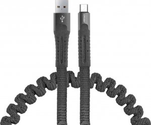 Kabel USB AMiO USB-A - microUSB 1.2 m Czarny (AMI-02529) 1