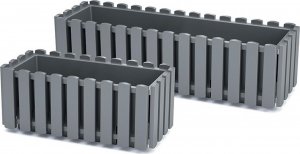 Prosperplast Skrzynka balkonowa Boardee Fencycase DDEF600 szara 3