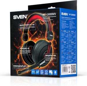 Słuchawki Sven  AP-G888MV Czarne (SV-013585) 5