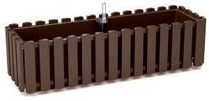 Prosperplast Skrzynka balkonowa Boardee Fencycase DDEF600 brązowa 1