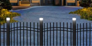 GreenBlue Lampa solarna LED na słupek GreenBlue, 100x100mm, daszek kopertowy, GB128 9