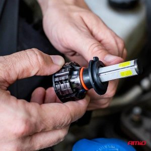 AMiO Żarówki samochodowe led cob 4side amio h7 11