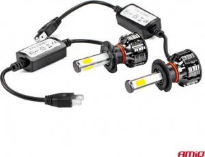 AMiO Żarówki samochodowe led cob 4side amio h7 6