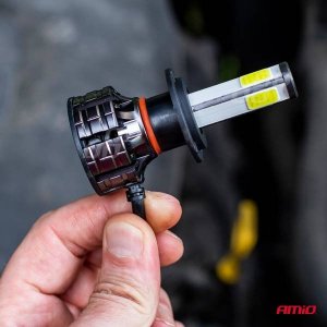 AMiO Żarówki samochodowe led cob 4side amio h7 9