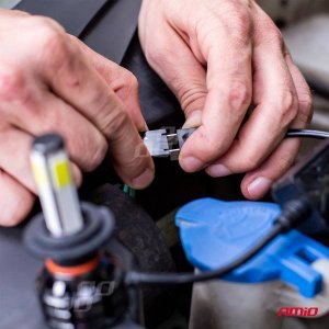 AMiO Żarówki samochodowe led cob 4side amio h7 10