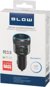 Transmiter FM Blow Bluetooth 5.1 + szybkie ładowanie QC 3.0 PD 3.0 20W 2