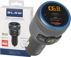 Transmiter FM Blow Bluetooth 5.1 + szybkie ładowanie QC 3.0 PD 3.0 20W 5